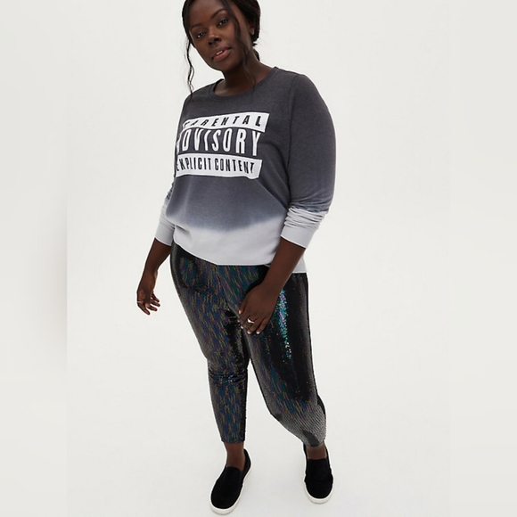 Torrid 4 4x Platinum Legging – Multi Sequin - Picture 1 of 5